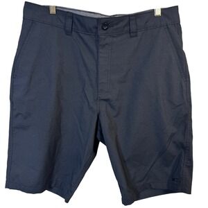 O'Neill Mens Shorts Size 34 Standard Fit Dark Gray Textured Golf Casual